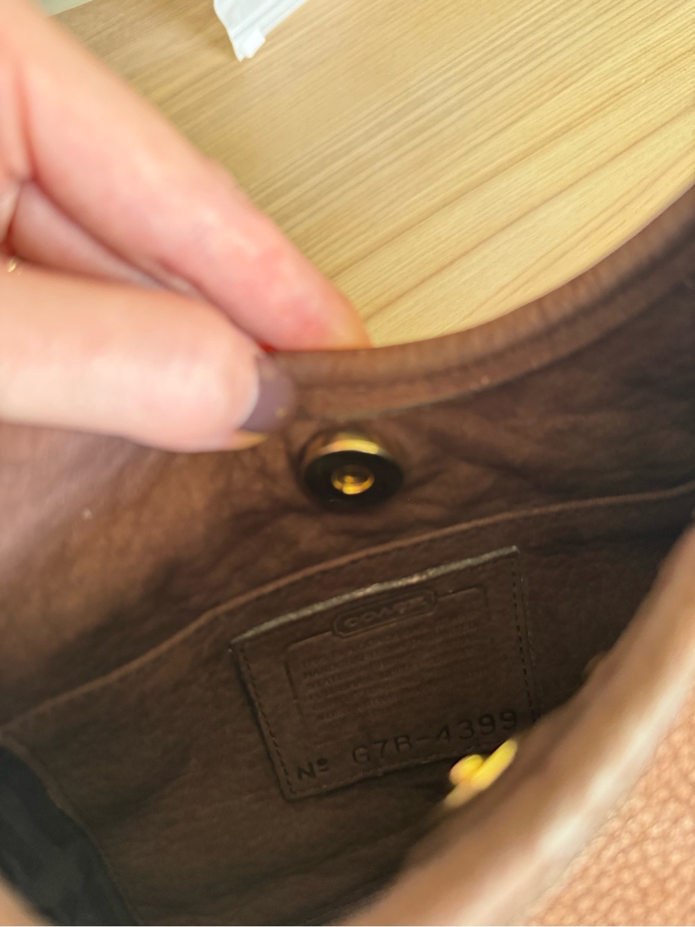 Vintage Coach Ergo 4399 brown Nubuck bag - Picture 3 of 5